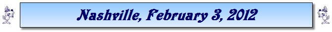 Nashville, February 3, 2012