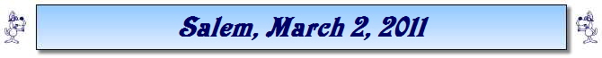 Salem, March 2, 2011