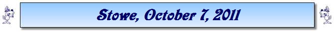 Stowe, October 7, 2011