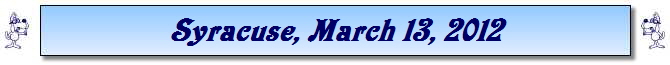 Syracuse, March 13, 2012