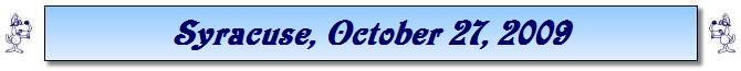 Syracuse, October 27, 2009